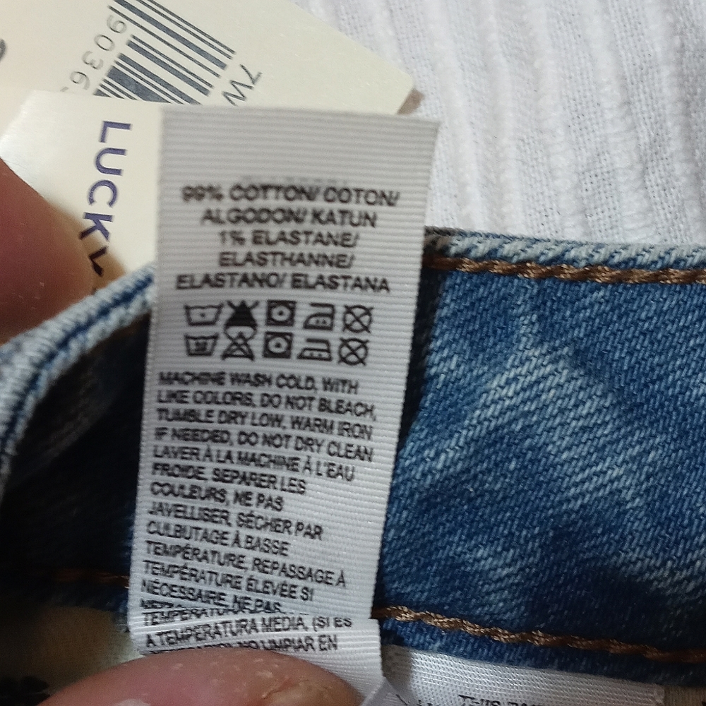 NWT LUCKY BRAND LOLITA CAPRI JEANS WOMENS 4 CROPPED PANTS MID RISE CURVY FIT - Picture 7 of 7